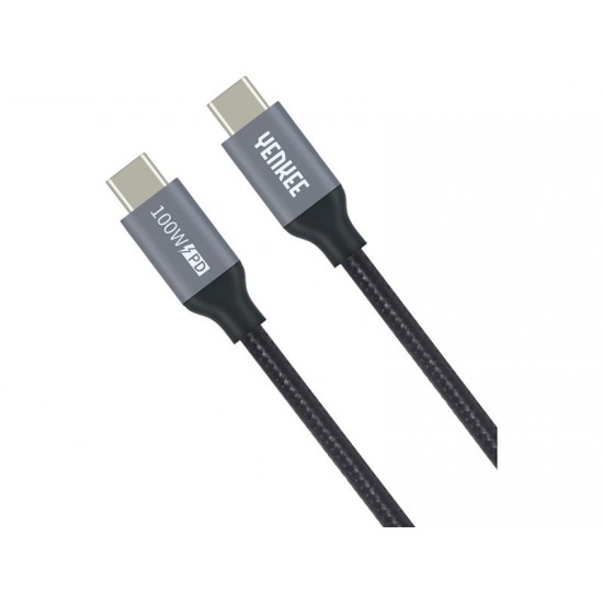 Kábel YENKEE YCU 323 BK USB-C 3.1/USB-C 1,5m