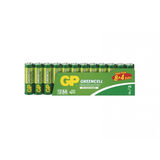 Batéria AA (R6) Zn-Cl GP Greencell 12ks