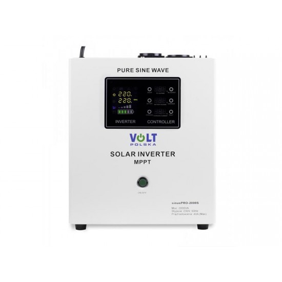 Solárny regulátor VOLT Sinus Pro 2000 S 24V 230V 2000VA 1400W MPPT 40A